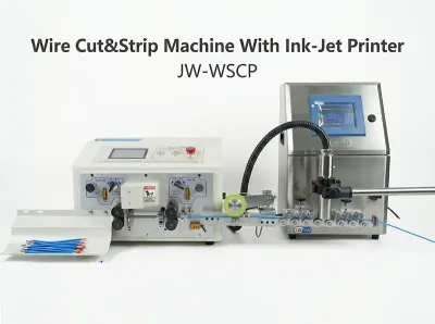 Máquina de Corte y Pelado de Alambre con Impresora de Inyección de Tinta JW-WSCP - Máquina Automática de Pelado de Cables