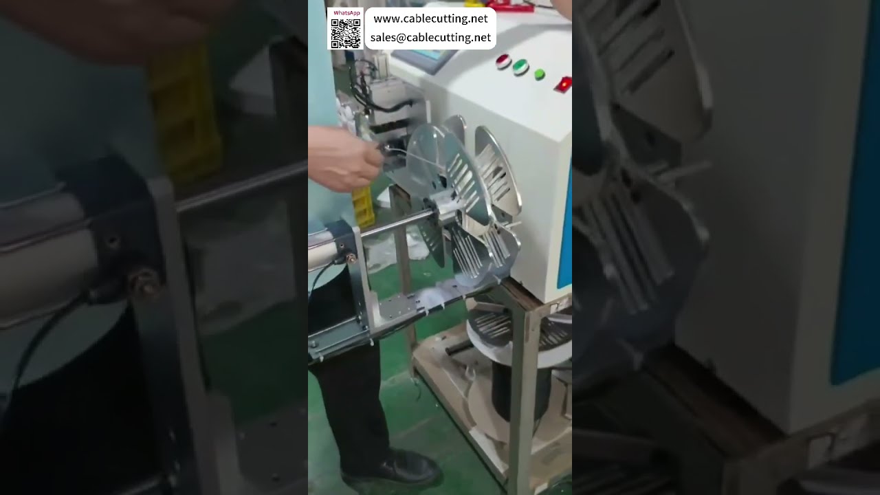 Máquina Automática de Conteo de Metros, Organización y Corte de Cable de Cinta para Óptima Separación
