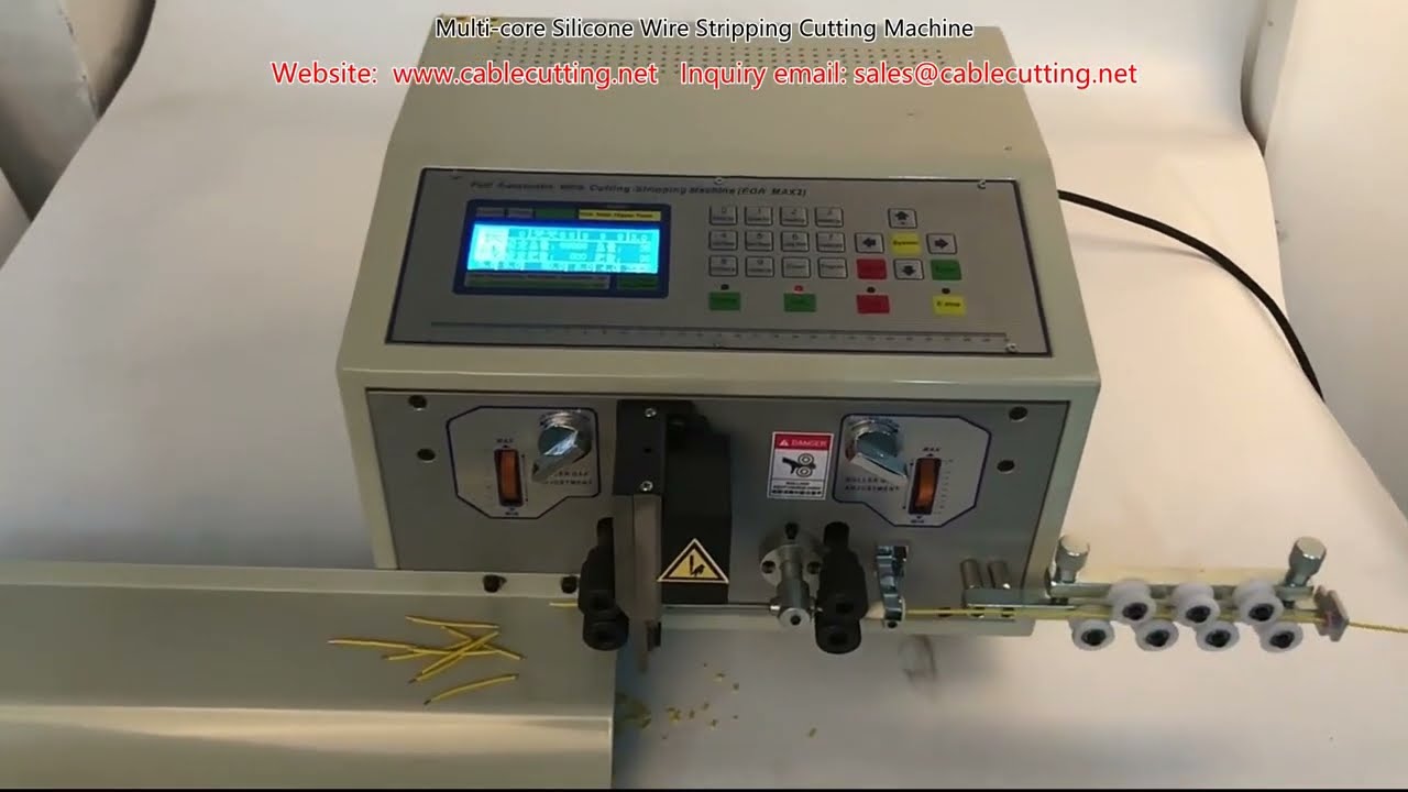 Máquina Pelacables y Cortadora de Cables de Silicona Multinúcleo - Alta Precisión