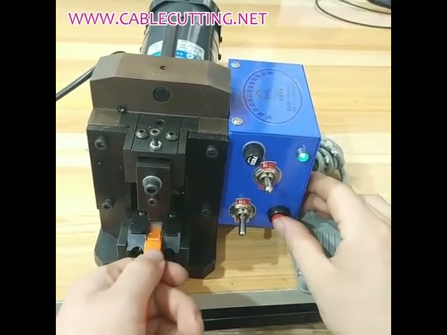 Máquina Crimpadora Automática para Cabezales RJ45 y Cables - Alta Eficiencia Industrial