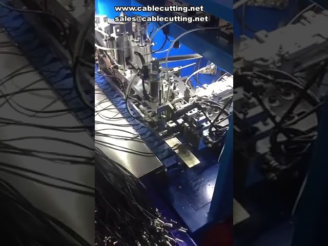 Máquina industrial para pelar, trenzar y estañar cables multipolares de gran diámetro