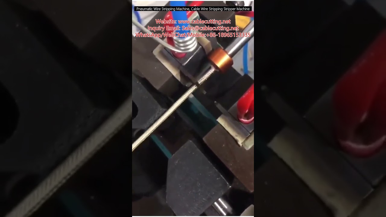 Máquina pelacables neumática automática | Peladora de cables industrial eficiente