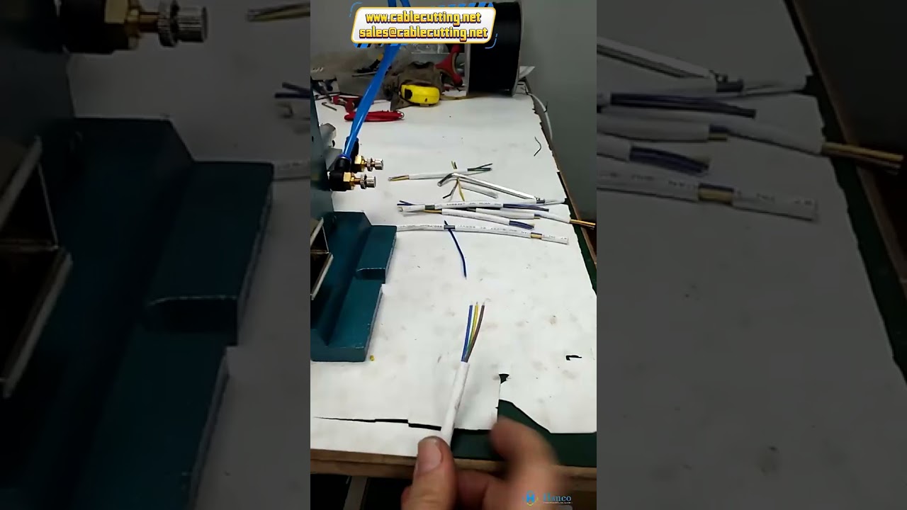 Máquina Pelacables Vertical 4F: Pelado Neumático para Cables con Cubierta y Multifilares