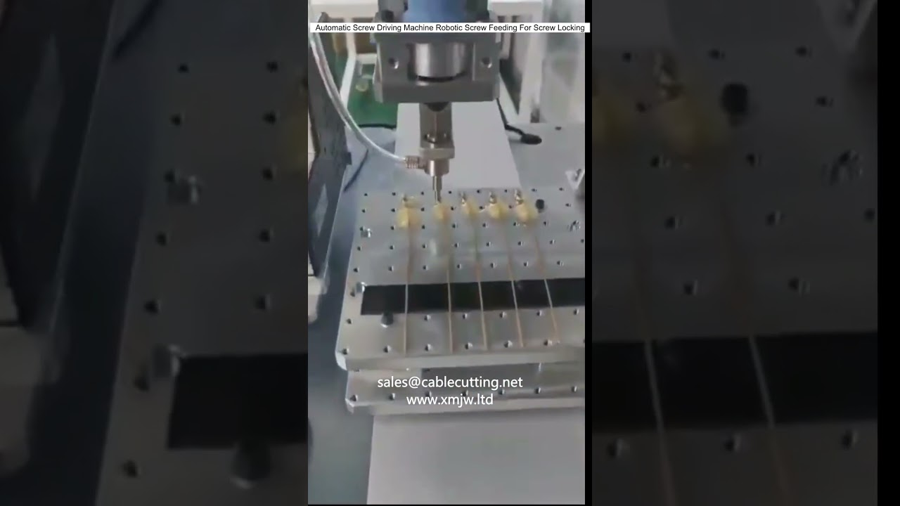 Máquina Atornilladora Automática con Alimentación Robótica de Tornillos para Fijación Precisa