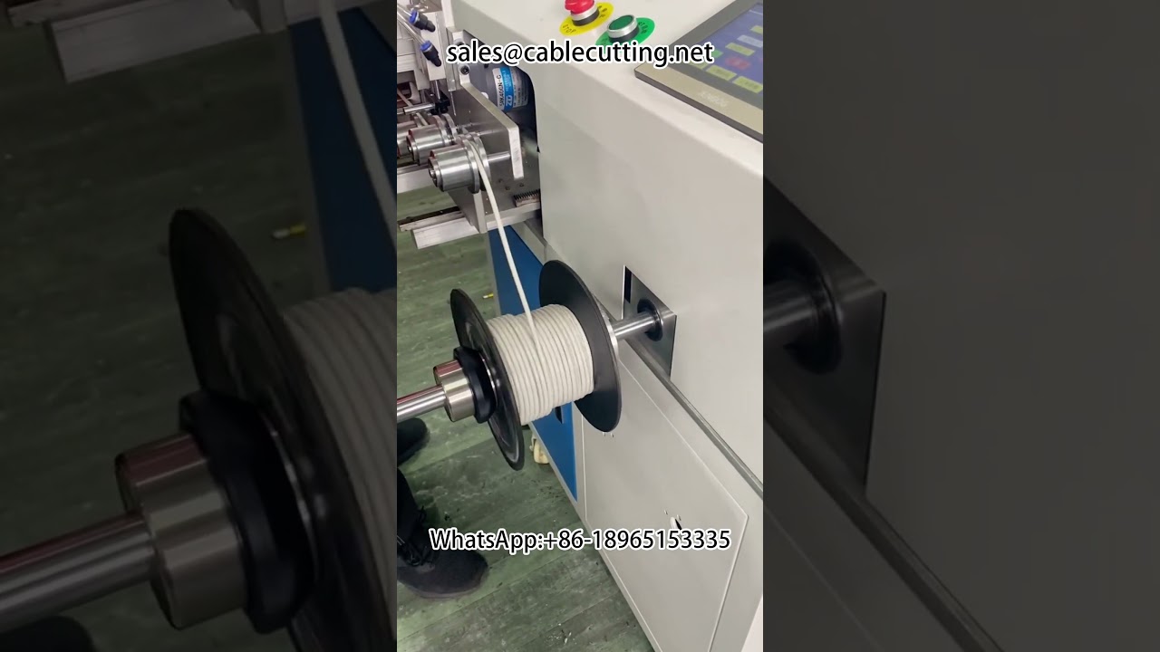 Máquina todo en uno para contar metros, bobinar y cortar alambre: divide rollos grandes en pequeñas bobinas