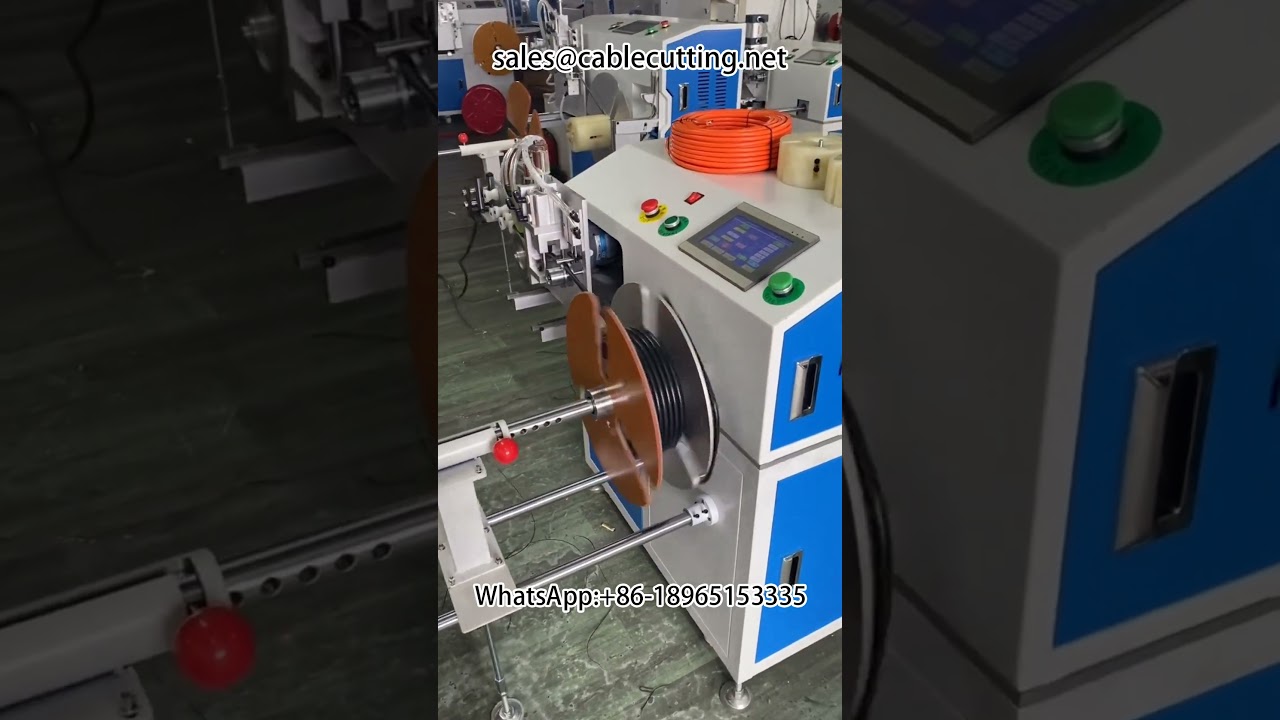 Máquina automática de conteo, clasificación, corte, bobinado y atado de metros | Optimice su producción de cables