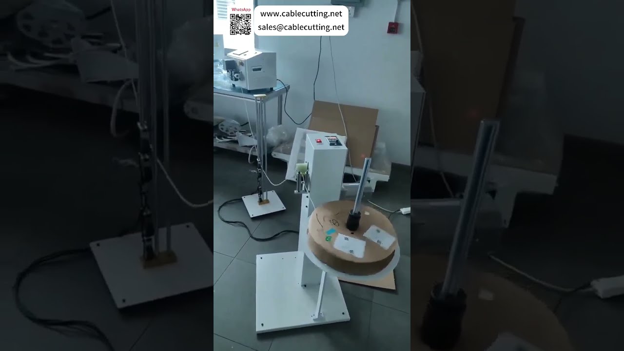 Máquina de Desenrollado de Alambre Horizontal Vertical y Unidad de Corte de Tubo con Cinta para Acción Suave y Sin Atascos
