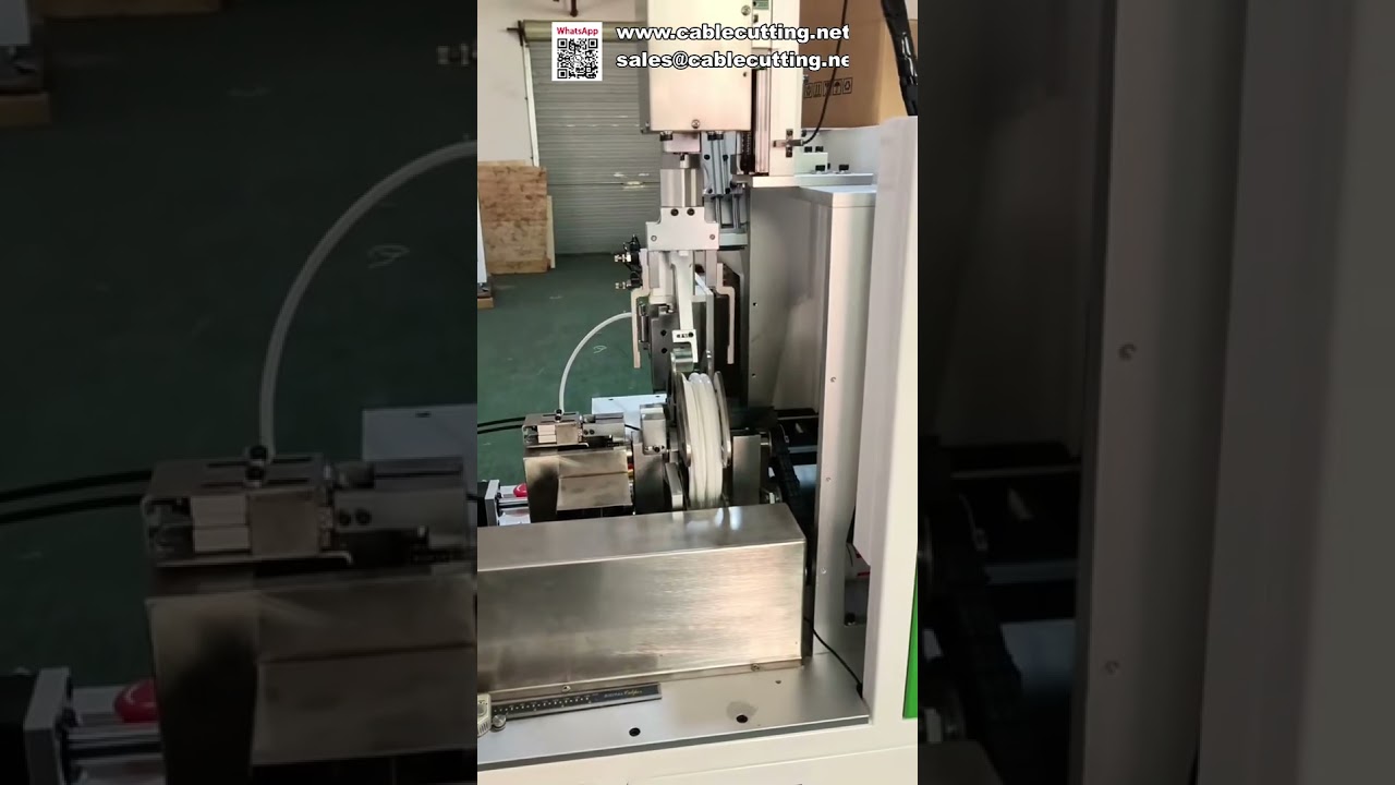 Máquina totalmente automática para conteo, corte, bobinado y atado de cables