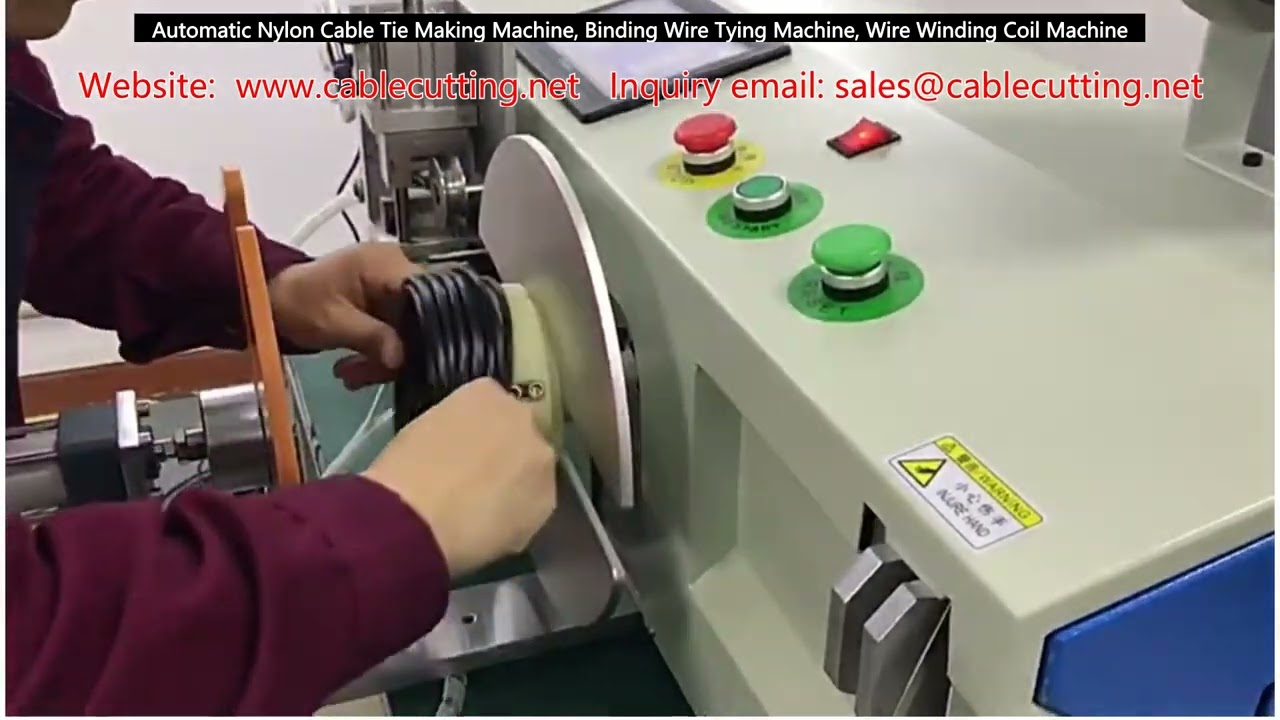 Máquina Automática para Fabricar Bridas de Nylon, Atadora de Alambres y Bobinadora de Cables