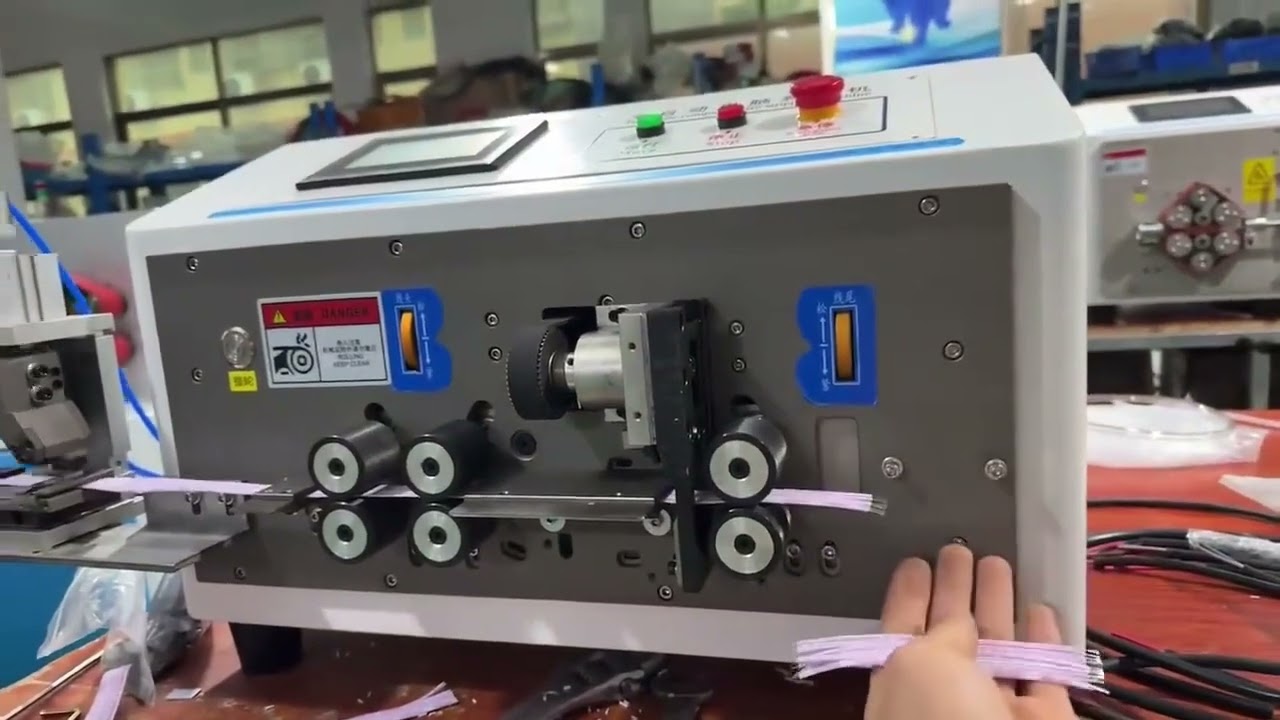 Máquina Pelacables Automática de 6 Ruedas: Corte y Separación de Arneses Eléctricos