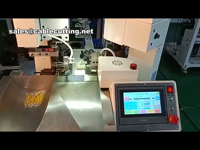 Máquina automática de crimpado de terminales en ambos extremos