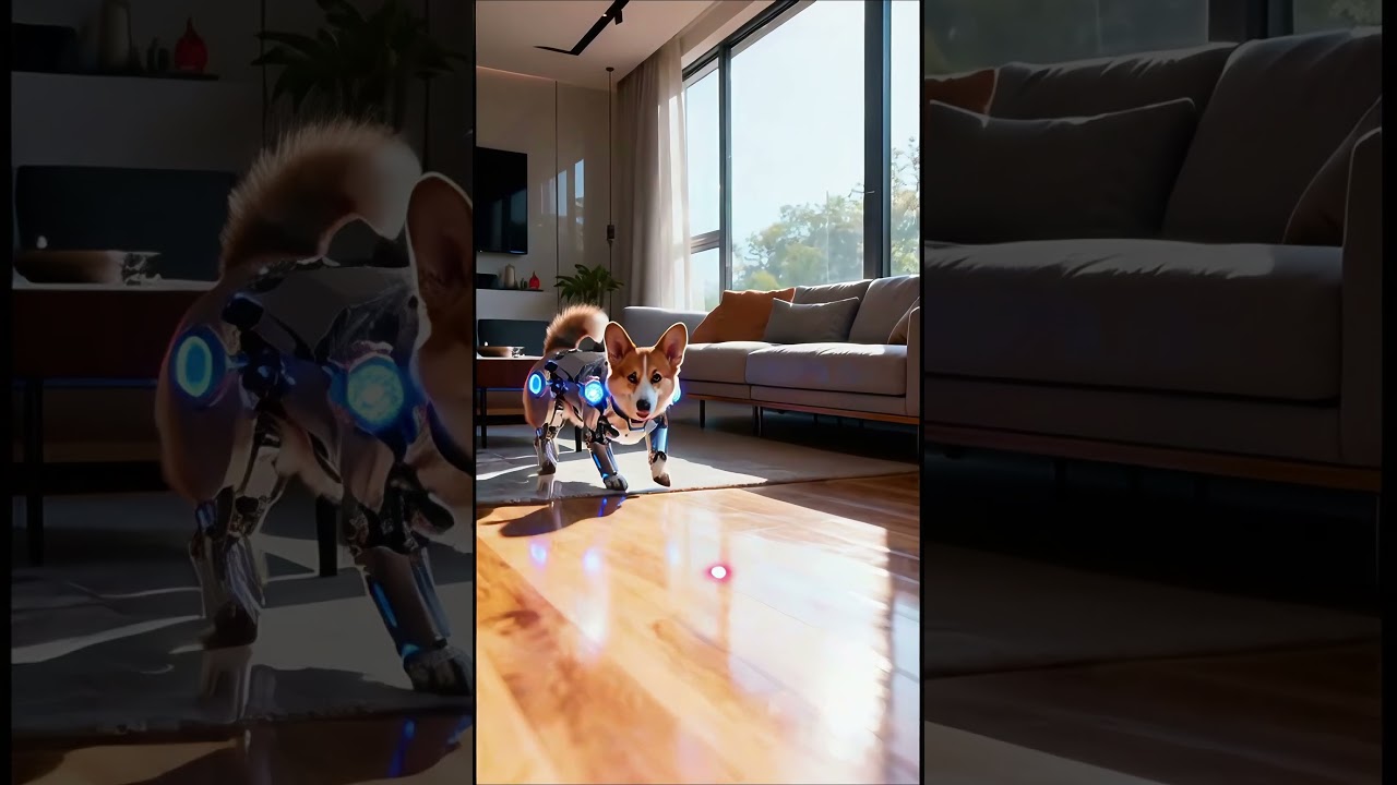 Conoce al Cyber-Corgi: El Chico Más Bueno del Futuro #Corgi #Cyborg #RobotPerro #CienciaFicción #AnimalesLindos