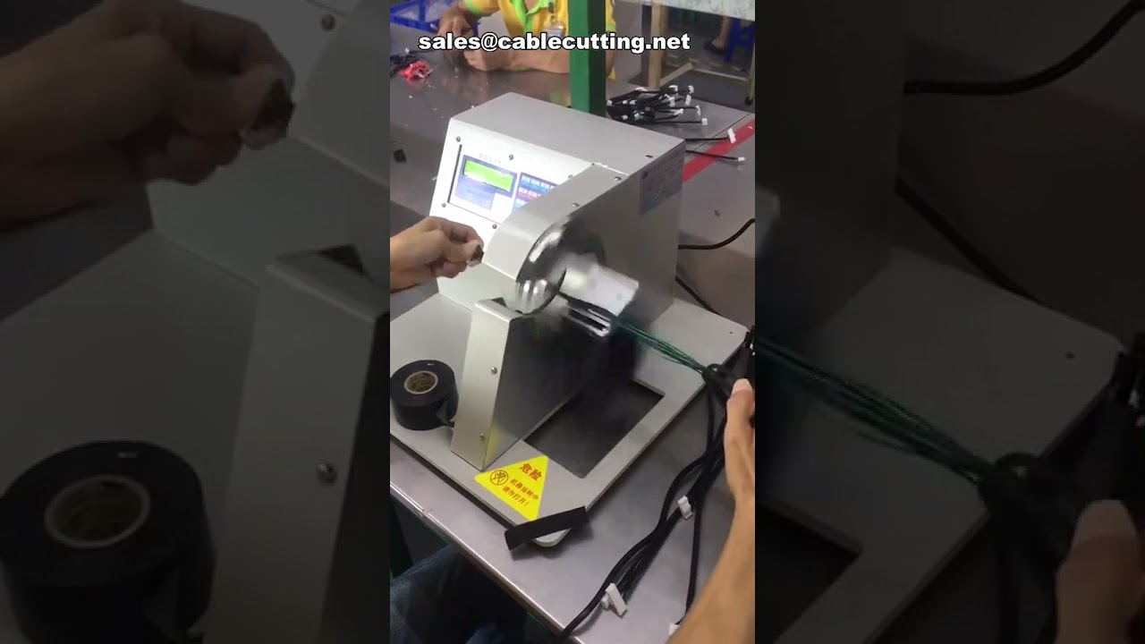 Máquina de encintado eléctrico: protege y agrupa mazos de cables con eficiencia automática