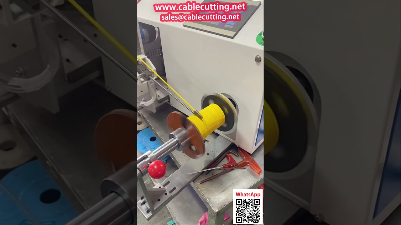 Máquina Bobinadora Enrolladora Contadora con Alineación para Alambre de Soldadura PVC