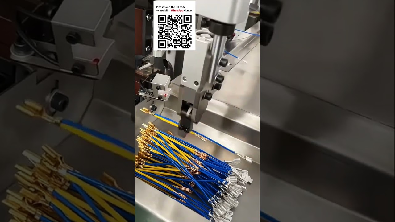 Máquina de Crimpado Triple Automático para Cables | Equipo de Automatización Industrial