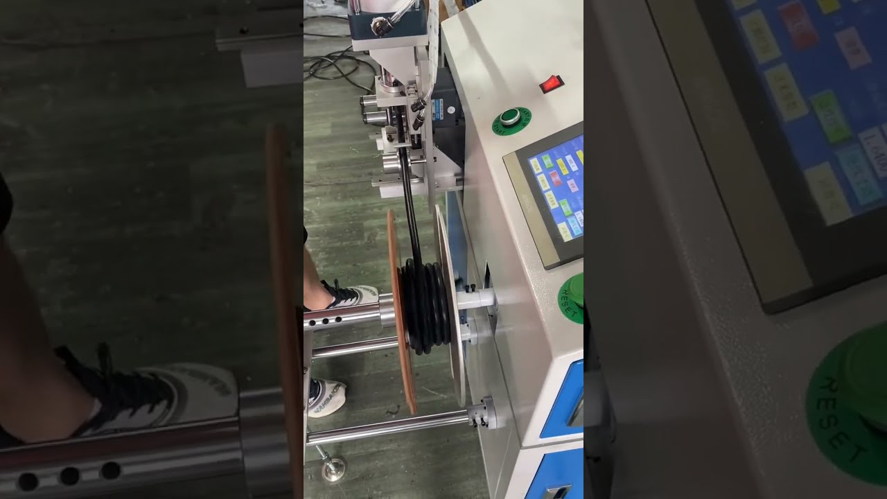 Máquina Automática de Medición, Travesía, Corte, Bobinado y Enrollado de Cable de 1 mm (Suelo)