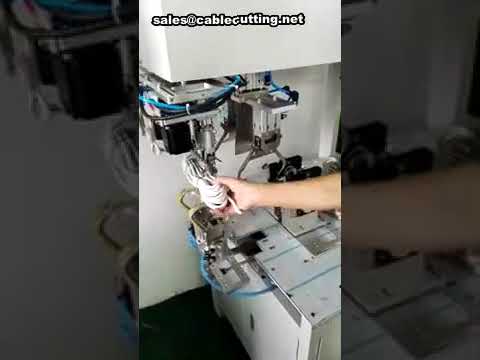 Máquina enrolladora y atadora de cables de alimentación