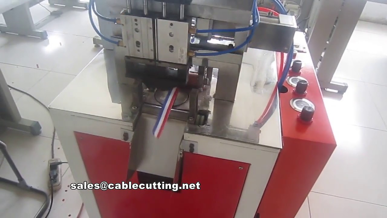 Máquina de Corte Ultrasónico y Doble Cuchilla para Cintas - Corte Trapezoidal Preciso