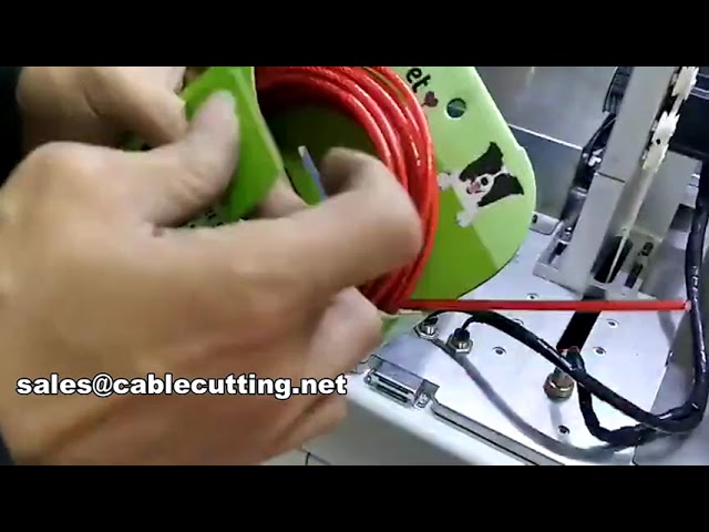 Máquina automática de corte, enrollado y atado de cables de acero WPM-CRT-02M