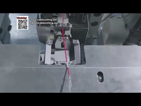 Máquina Automática de Crimpado de Terminales Doble Cabezal e Inserción de Fundas Numeradas