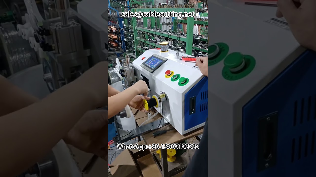 Máquina de bobinado automática con contador de metros | Procesamiento de arneses de cables