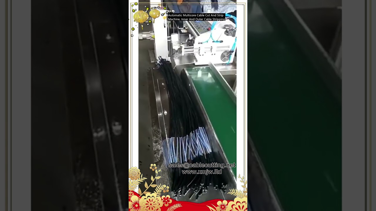 Máquina Automática de Corte y Pelado de Cables Multiconductores - Pelado Interior y Exterior