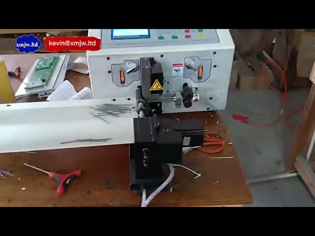 Máquina automática eléctrica para pelar, cortar y trenzar cables de cobre