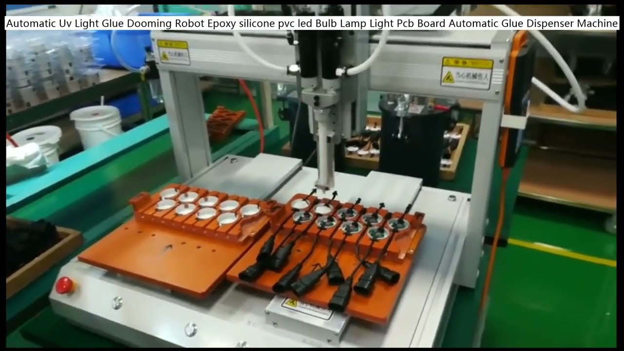 Robot Automático de Dispensado de Pegamento UV para PCB, Lámparas LED y Más