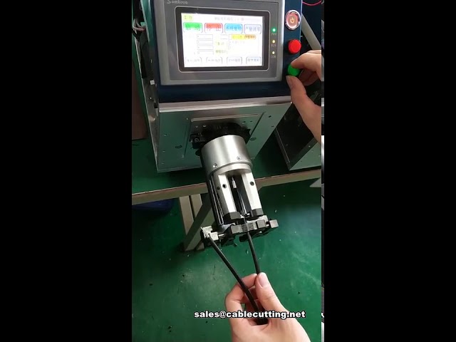 Máquina semiautomática para pelar cable coaxial | Pelacables coaxial eficiente