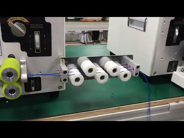 Máquina cortadora y peladora de cables computarizada con ruedas de goma | Alta precisión y velocidad