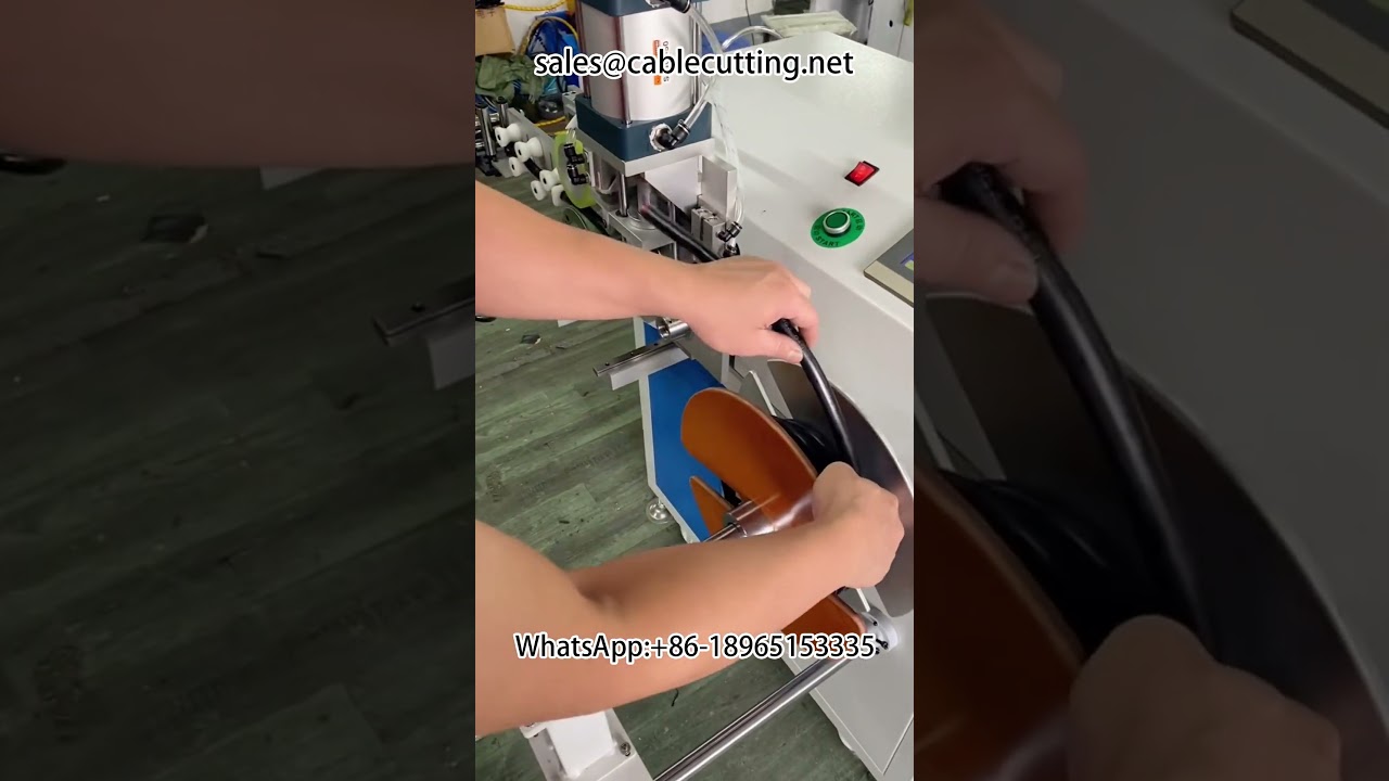 Máquina automática de rebobinado, corte y conteo de metros para cable de revestimiento de 14 mm | Equipo de precisión para fábrica