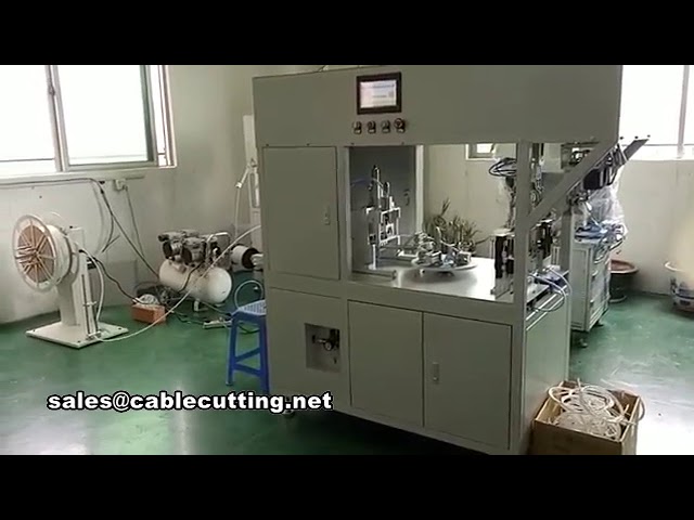 Máquina totalmente automática para bobinar, cortar y atar alambre tubular en rollos