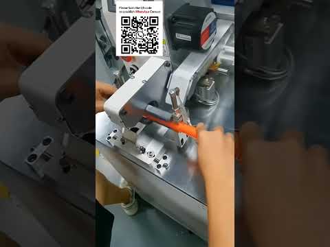 Máquina Automática de Envoltura de Etiquetas para Arneses de Cables con Impresora Opcional #EquiposDeAutomatización