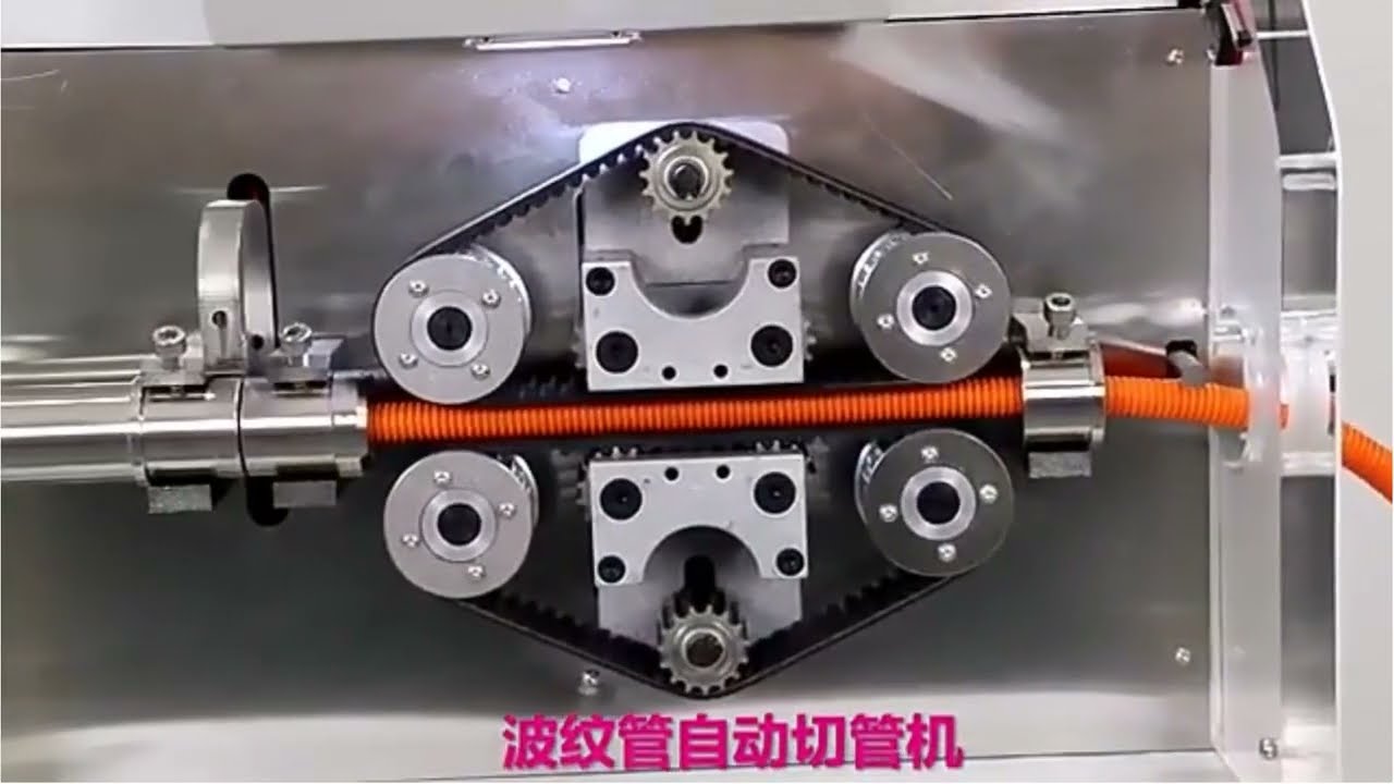 Máquina Automática de Alimentación, Conteo y Corte de Tubos Corrugados