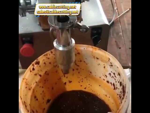 Máquina llenadora neumática tipo U para mantequilla de maní, salsas y pastas - Mezcla y llenado automático