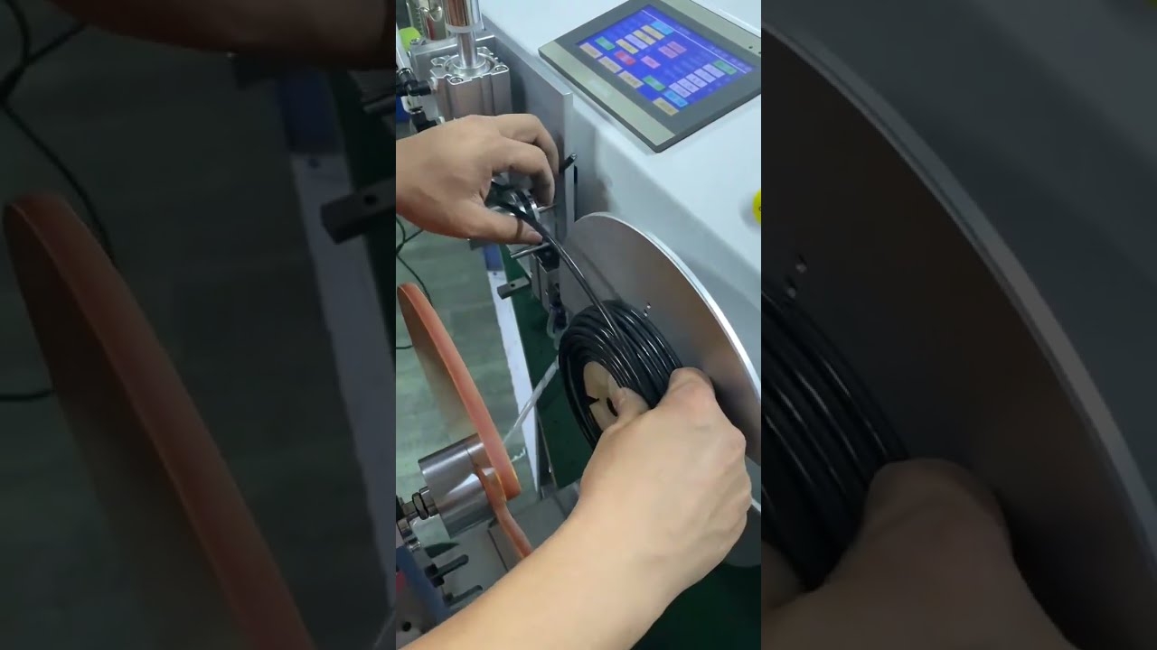 Máquina de escritorio todo en uno: conteo, medición, corte, bobinado y atado automático de cables