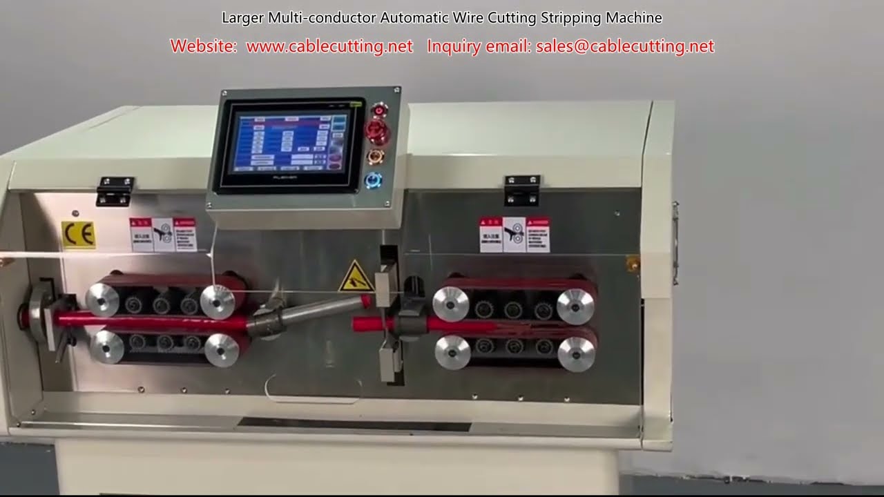 Máquina Automática de Corte y Pelado para Cables Multiconductores de Gran Capacidad