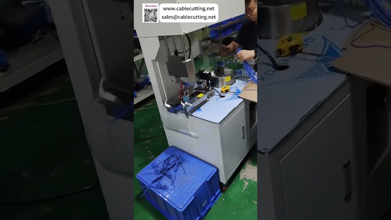 Máquina económica totalmente automática para bobinado y atado de cables de alimentación y datos DC