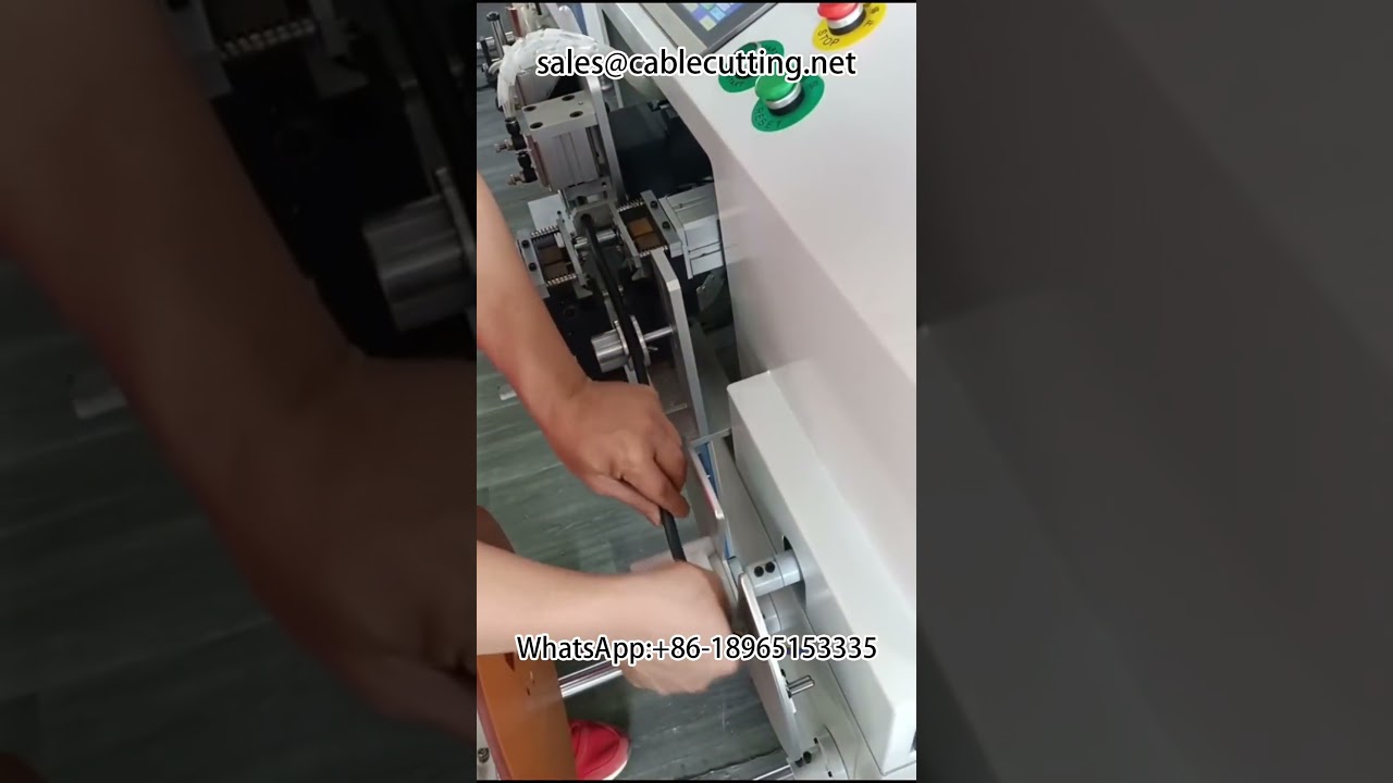 Máquina Automática de Pelado, Corte y Atado de Cables - Conteo de Metros y Bobinado Secuencial