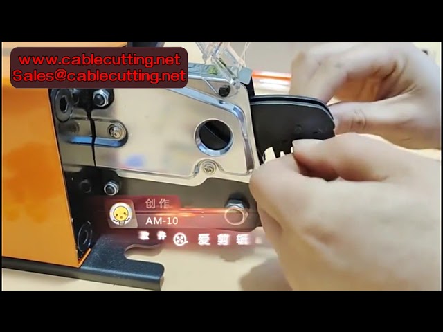 Máquina de Crimpado Eléctrico AM-10: Prensado en Frío Automático para Terminales
