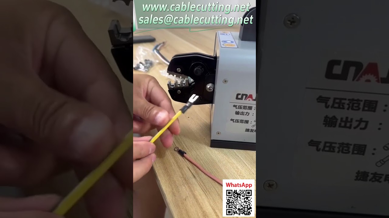Alicate Neumático de Engarce 25mm | Moldes Personalizados Evitan Desajustes de Terminales