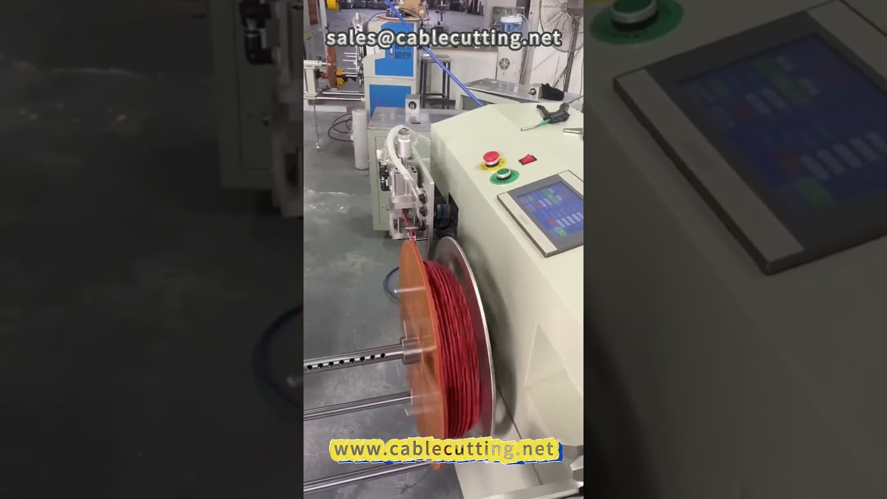 Máquina de bobinado y flejado automático de 2 metros para cables y alambres | Enhebrado industrial eficiente