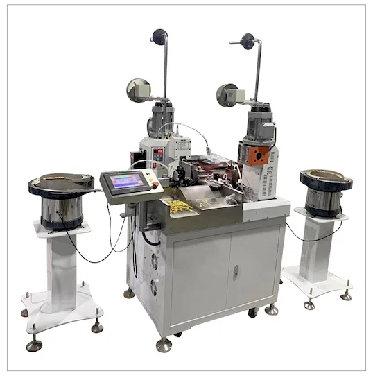 Máquina Automática de Engarce Vibratoria de Doble Cabezal